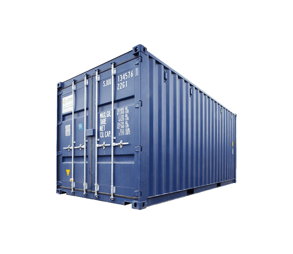 контейнер синий для перевозки грузов
